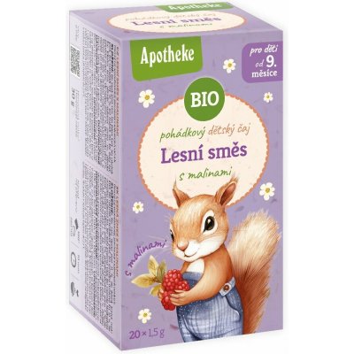 Apotheke BIO pohádkový čaj Lesní směs s malinami čaj 20 x 1,5g – Sleviste.cz