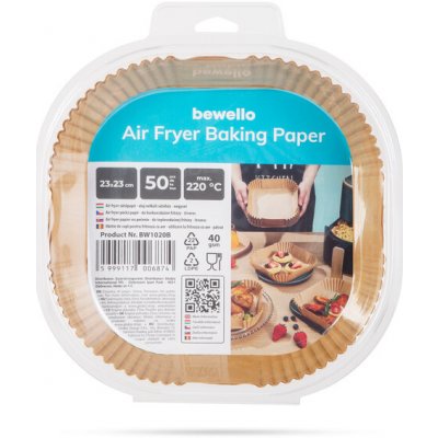 GLOBIZ Papír na pečení do horkovzdušné fritézy 50ks - 23x23cm – Zboží Dáma