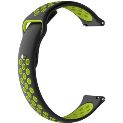 BStrap Silicone Sport řemínek na Huawei Watch GT3 42mm, black/green SXI001C0108 – Zboží Mobilmania