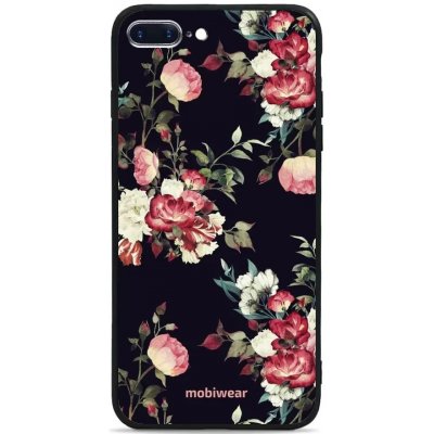 Pouzdro Mobiwear Glossy Apple iPhone 8 Plus - G040G - Růže na černé