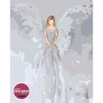 MALUJEŠ Malování podle čísel OBRAZY OD IRENY BÍLÝ ANDĚL Rozměr 40 x 50 cm Rámování vypnuté plátno na rám – Zboží Dáma