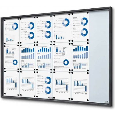 A-Z Reklama CZSlim informační vitrína s posuvnými dvířky SCSLG 18 x A4 – Zboží Živě