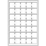 Mincovní plata Leuchtturm TAB L35 polí do 38 mm 2 ks modré – Zboží Dáma