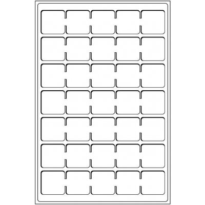 Mincovní plata Leuchtturm TAB L35 polí do 38 mm 2 ks modré – Zboží Dáma