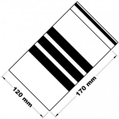 Rychlouzavírací sáček s popisovacím pruhem 12x17cm (1ks) – Zboží Mobilmania