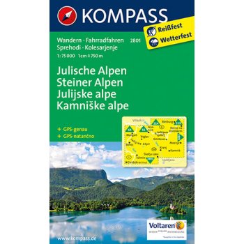 Julische Alpen Steiner Alpen Julské a Kamnišké Alpy 2801