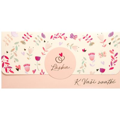 Albi Magnetická svatební obálka na peníze - K Vaší svatbě – Zboží Dáma