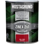 Barvy a laky Hostivař HOSTAGRUND ZINEX 2v1 S2820 0,6L RAL 3000 ohnivě červená – HobbyKompas.cz
