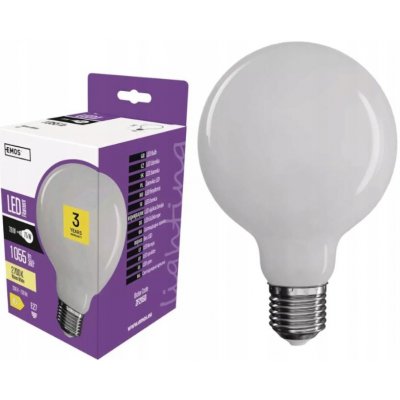 Emos LED žárovka Filament G95 7,8W E27 teplá bílá