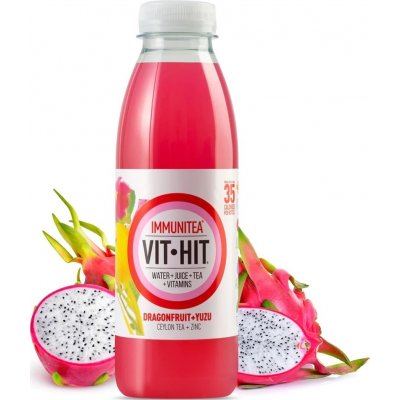 Vit-Hit Immunitea Dračí ovoce a Yuzu 0,5 l – Zboží Mobilmania