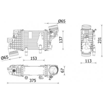 Chladič turba MAHLE ORIGINAL CI 663 000P (CI663000P) | Zboží Auto
