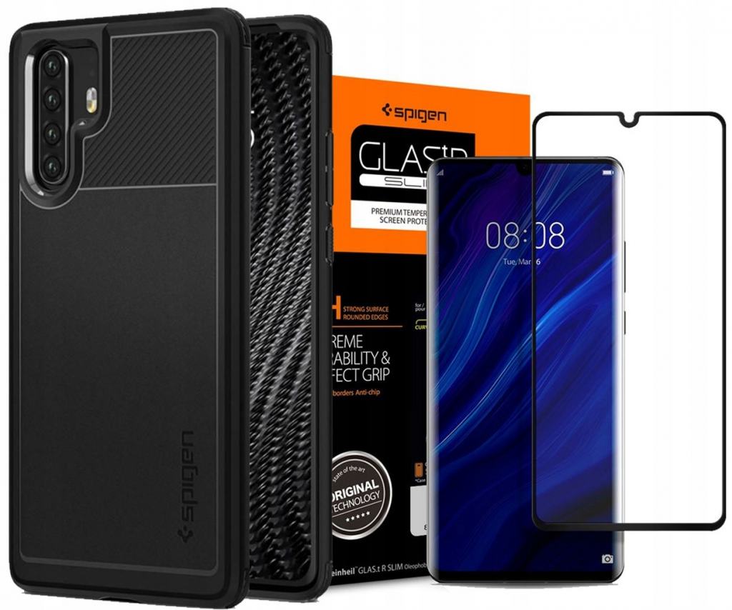 Pouzdro Spigen Rugged Armor Huawei P30 černé