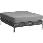 Korpus pro stolek/podnožku Corda, Stern, 87x87x14 cm, lankovný výplet šedý (platin), bez podnože – Zboží Mobilmania