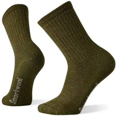 Smartwool pánské ponožky HIKE CLASSIC FULL CUSHION SOLID CREW SOCKS military olive zelené