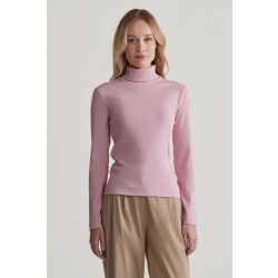 Gant SLIM RIB TURTLENECK růžová