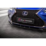 Maxton Design spoiler pod přední nárazník ver.2 pro Lexus ES F Sport Mk7, černý lesklý plast ABS