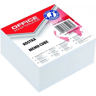 Blok kostka Office products nelepená bílá, 85x85x40 mm – Zboží Živě