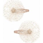 MIMI & LULA Sponky do vlasů Ballerina star – set 2 ks, růžová barva, kov, textil – Zboží Dáma
