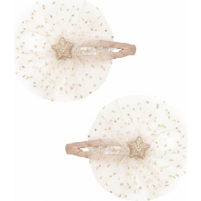 MIMI & LULA Sponky do vlasů Ballerina star – set 2 ks, růžová barva, kov, textil – Zboží Dáma