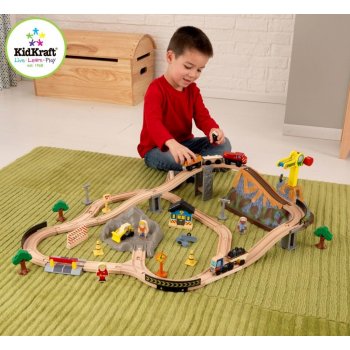 Kidkraft bucket top construction train set