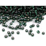 Rokajl 12/0 - 2 mm s průtahem - zelená tmavá (50 g) – Sleviste.cz