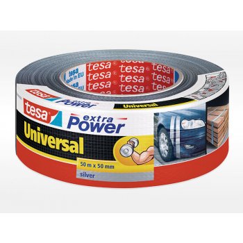 Tesa Extra Power textilní páska 50 m x 50 mm stříbrná