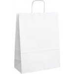 Taška papírová bílá kroucené ucho 260 x 340 x 120 mm – Hledejceny.cz