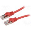 síťový kabel GEMBIRD PP6A-LSZHCU-R-15M Patch, S/FTP, 6a, drát, Cu, LSZH, 15m, červený