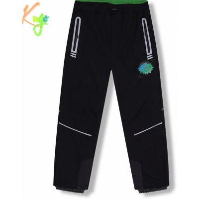 Kugo HK5622 Chlapecké softshellové kalhoty zateplené celočerná – Zboží Mobilmania