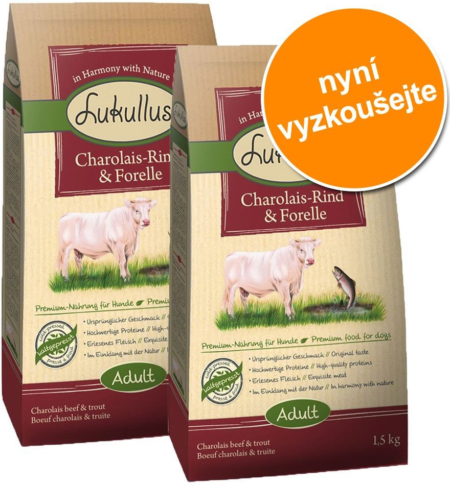 Lukullus Barbarie kachna & jehněčí maso 2 x 1,5 kg