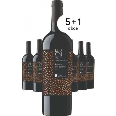 Feudi Salentini 125 Primitivo del Salento 2024 12,5% 6 x 0,75 l (holá láhev) – Hledejceny.cz