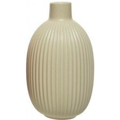 Porcelánová váza, dekor vroubky, výška 18.2 cm, slonová kost – Hledejceny.cz