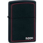 Zippo Mat benzínový te černý with & Border 26117 – Hledejceny.cz
