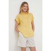 Dámská košile Ralph Lauren Lněná košile Lauren žlutá relaxed s klasickým límcem 200699152
