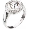 Prsteny Evolution Group Stříbrný prsten s krystaly Swarovski kulatý bílý 35026.1