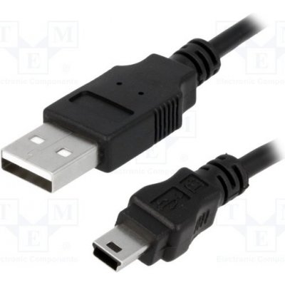 Logilink CU0015 USB 2.0, USB A vidlice, USB B mini vidlice, niklovaný, 3m – Zboží Mobilmania