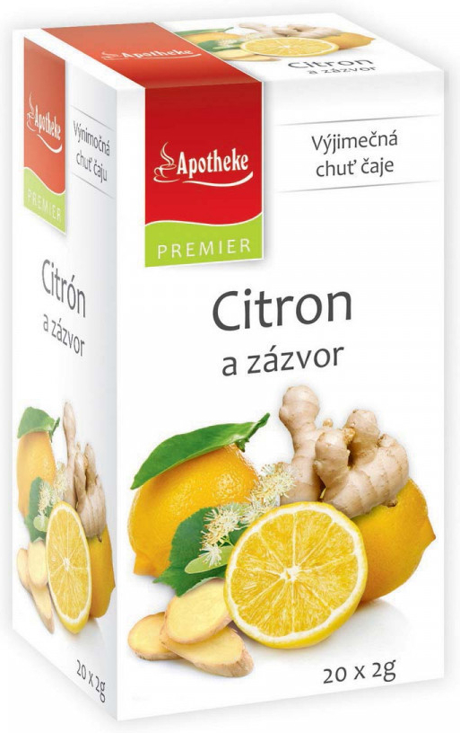 Apotheke Citron zázvor s lípou čaj 20 x 2 g