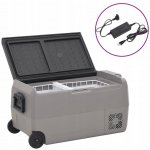 zahrada-XL Chladicí box s kolečky a adaptérem černý a šedý 36 l PP a PE – Zbozi.Blesk.cz
