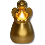 NIPEKO Anděl vosk 15 cm 2xAAA zlatý – Hledejceny.cz