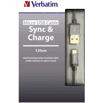 Verbatim 48856 USB 2.0 A M - micro B M, 1,2m, šedý