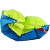 BeanBag Duo s popruhy 189 x 140 cm limet / turqoise