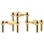 STOFF NAGEL Designový svícen STOFF Nagel Solid Brass – set 3 ks, zlatá barva, kov – Hledejceny.cz