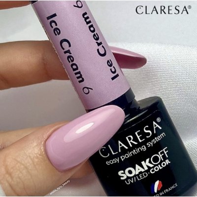 Claresa SoakOff UV/LED Color Ice Cream gelový lak na nehty odstín 6 5 g – Zboží Dáma
