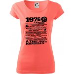 1976 v kostce Dámské triko Pure Korálová – Zboží Dáma
