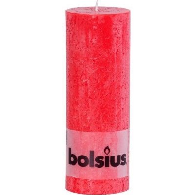Bolsius Rustic červená 68x190 – Zbozi.Blesk.cz