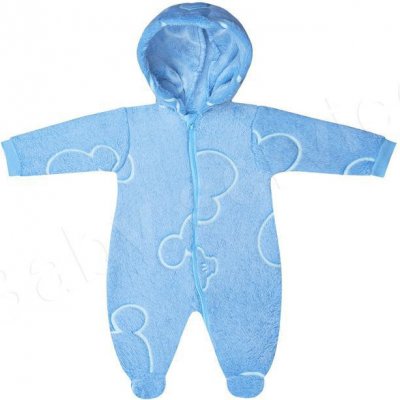 Baby Service Zimní kombinéza s kapucí wellsoft svítící ve tmě modrá – Zboží Dáma