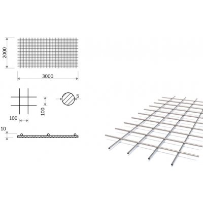 Kari síť s okem 100/100 mm, 2x3 m, průměr 5 mm (KD35) – Zboží Mobilmania