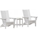 Omaxi 902078 Zahradní lounge nábytek 3 ks Bílá 38 x 38 x 46 cm Plast – Hledejceny.cz
