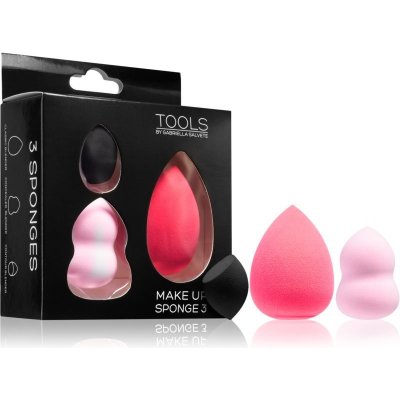 Gabriella Salvete Tools Make-up Sponge Kit sada houbička na make-up Classic 1 ks + houbička na make-up Concealer 1 ks + houbička na konturování pleti Contour 1 ks – Zbozi.Blesk.cz