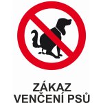 Zákaz venčení psů plast 0,5mm A4 (297 x 210 mm) – Hledejceny.cz